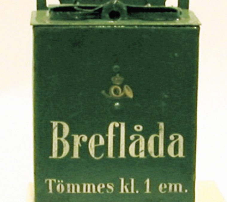 Brevlåda 12 Ångbåtar sparar tid och pengar
