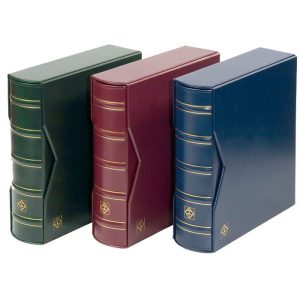 FDC-album blå Leuchtturm inkl. kassett