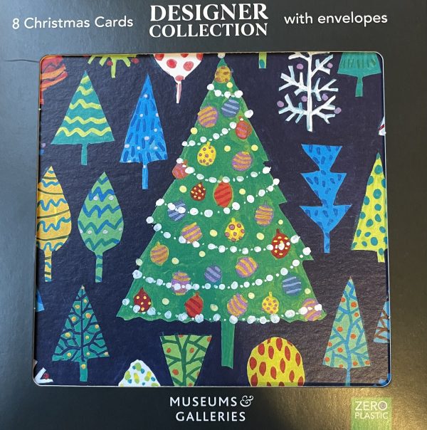Christmas Forest,  Förpackning med 8 stycken dubbla julkort. Sarah Campell.