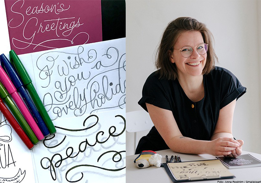 Lettering Workshop med jultema