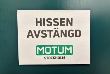 Hissen avstängd helgen v 9