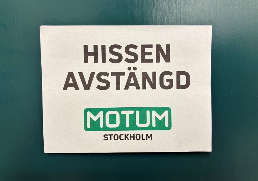 Hissen avstängd