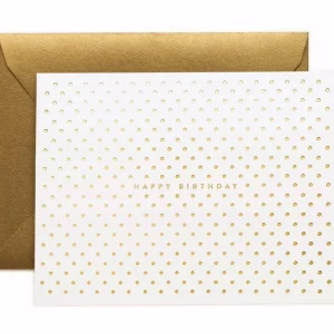 Dubbelt kort, Gold dots, Rifle Paper Co.