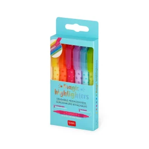 Magic Highlighters, set 6 utsuddbara highlighters, Legami