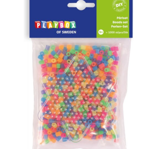 Rörpärlor stjärna 1000 st neon, Utförsäljning finns bara i webbutiken!