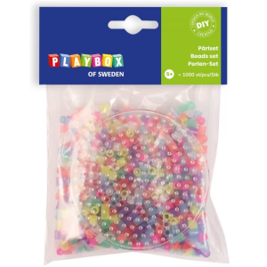 Rörpärlor cirkel 1000 st glitter, Utförsäljning finns bara i webbutiken!