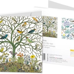 Voysey birds, 8 st dubblakort och kuvert