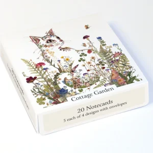 Wild Press by Helen Ahpornsiri Cottage Garden- Ask med 20 dubbla kort med kuvert