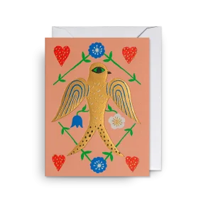 Mini dubbelkort, Maja Sten "Swallow ", Lagom Design