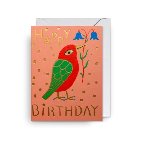 Mini dubbelkort, Maja Sten "Bluebell Bird ", Lagom Design