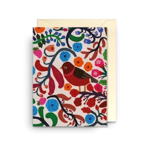 Mini dubbelkort, Monika Forsberg, "A Door Into Summer Floral", Lagom Design