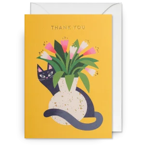Dubbelkort, Essi Kimpimäki "Thank You Cat Bouquet", Lagom Design