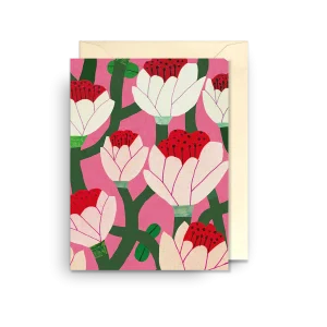 Mini dubbelkort, Monika Forsberg, "April in Paris", Lagom Design