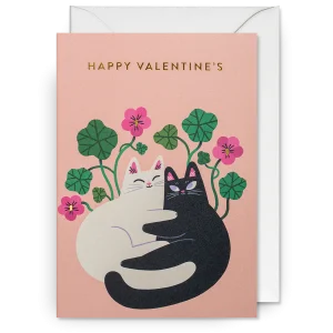 Dubbelkort, Essi Kimpimäki, "Cats Happy Valentine’s Day", Lagom Design