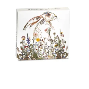 Wildflower Hare - Mini ask med 8 dubbla kort med kuvert