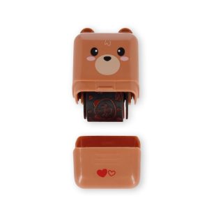 Deco roller stamp, roterande stämpel, Teddy bear
