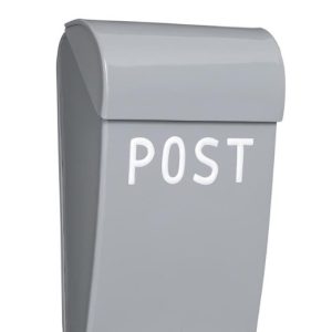 Mini postlåda ljusgrå, Bruka, brevlåda,